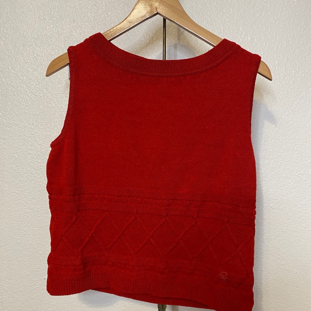 Sweater material tank top